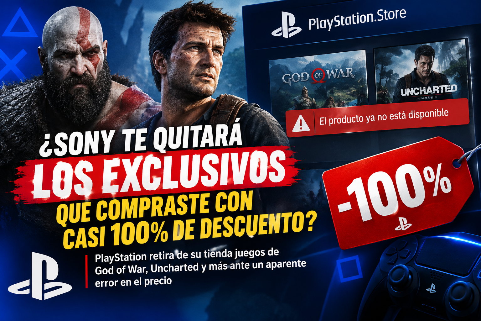 PlayStation Store retira juegos con error de precio